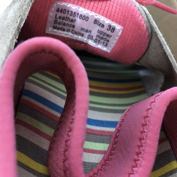 Dansko Elise Womens Suede Leather Sneakers Size 38‎ (7.5-8) Tan and Pink Comfort - Picture 10 of 10